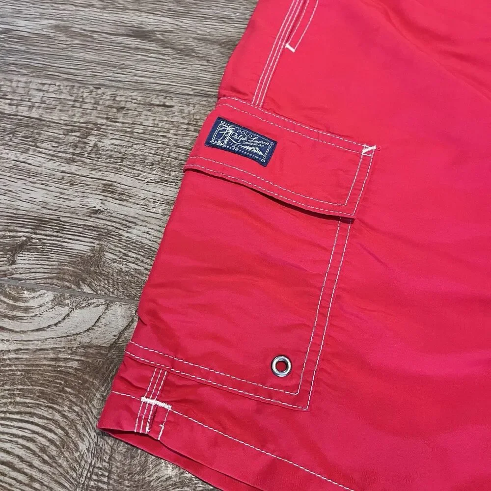 Polo Ralph Lauren Swim Trunks Men's 2XL Red 8